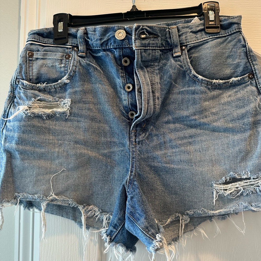 Distressed Denim Women's Shorts